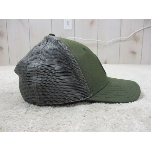 Vineyard Vines Hat Cap Snap Back One Size Green Gray Whale Trucker Preppy Mens - Picture 7 of 11